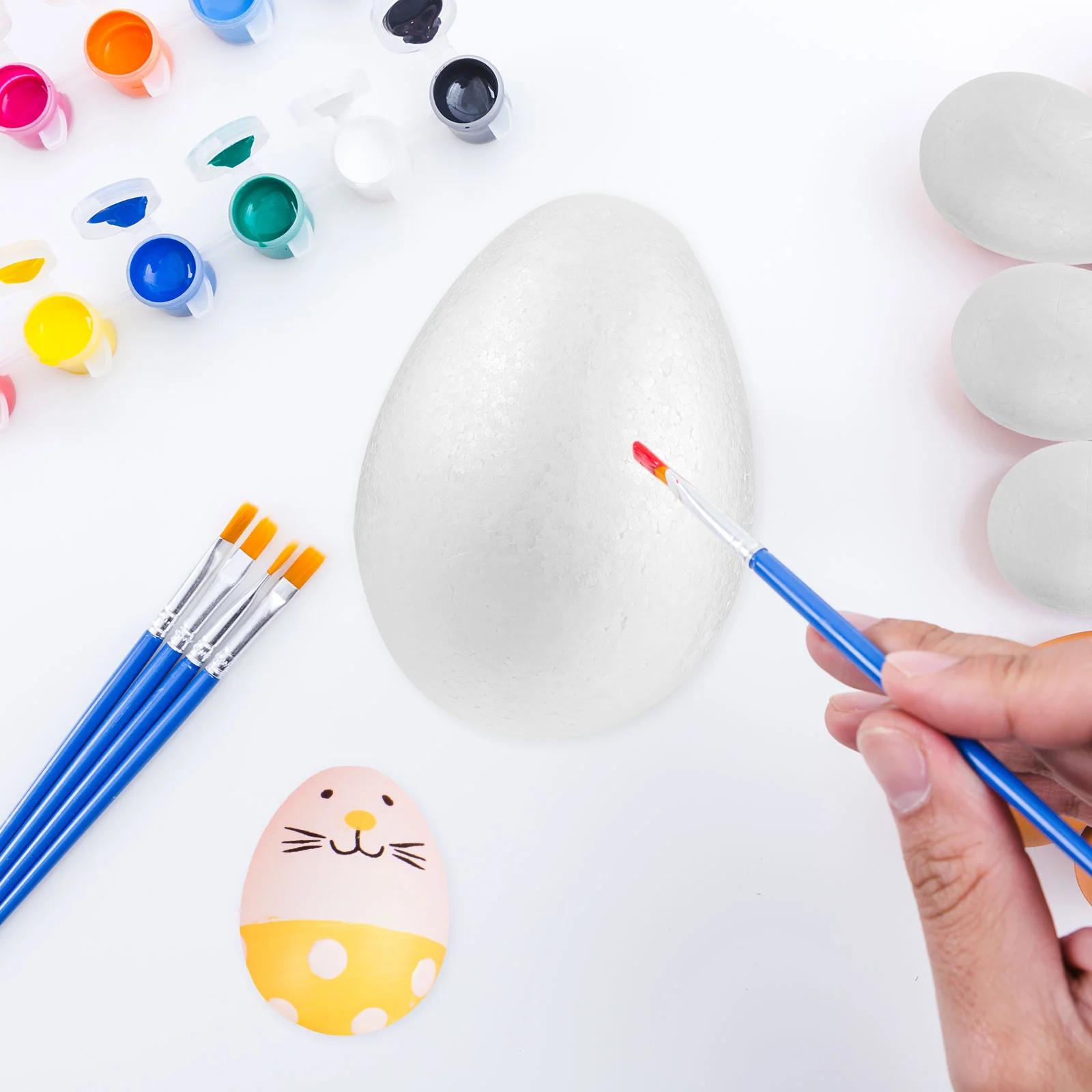 

Eggs Bulk Kids Drawing Egg Children Painting White Eggs foam Shapes Crafts foam Modeling Shapes
