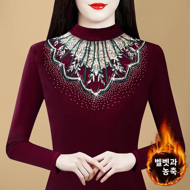 Осенне-зимняя женская одежда больших размеров с полувысоким воротником. Новая