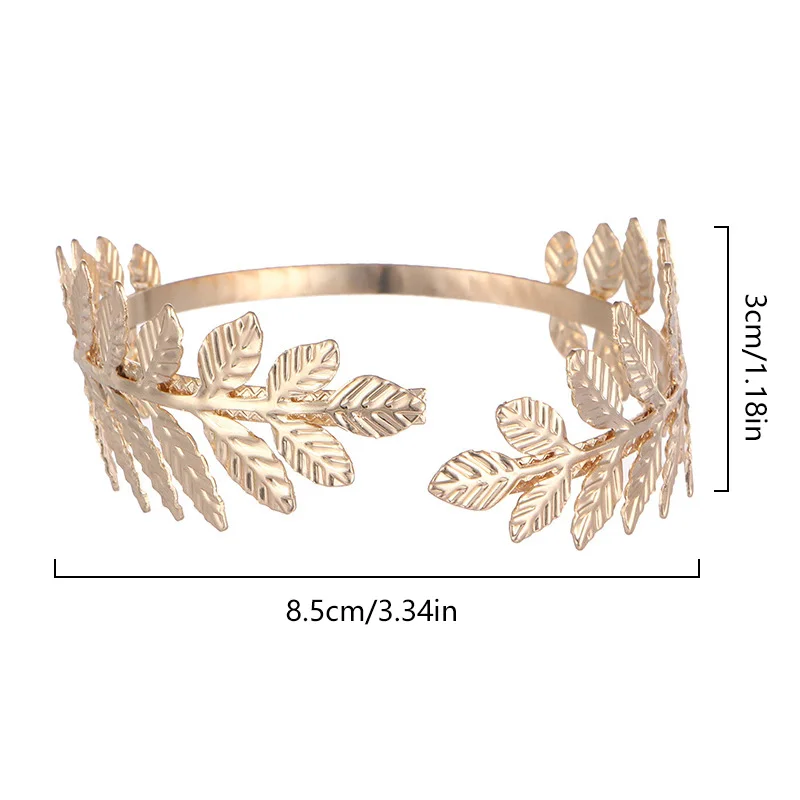 

1PC Women Fashion Gold Color Simple Boho Coil Upper Arm Band Cuff Armlets for Women Girls Arm Bangle Adjustable