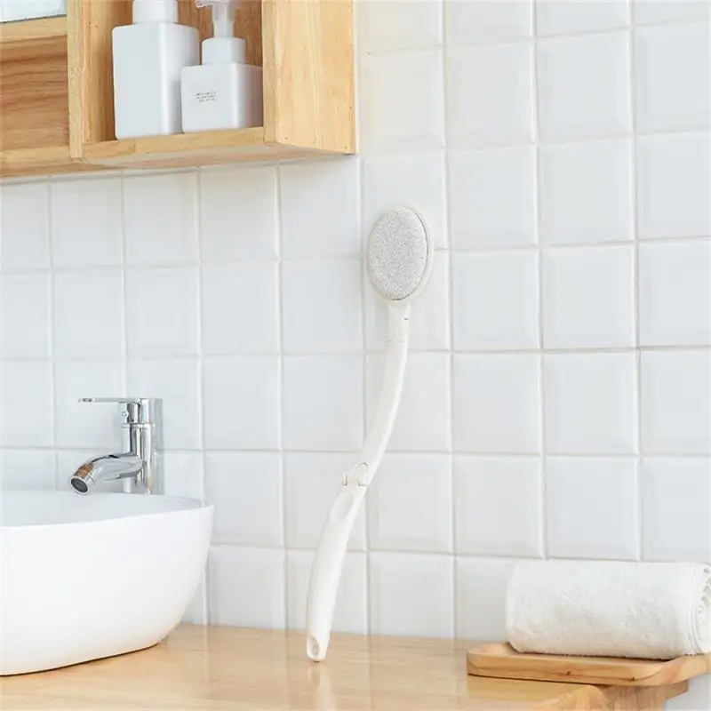 

Bath Brush 3-in-1 Deep Cleaning Exfoliation Long Handle Mud Rubbing Shower Product Sponge Head Brush The Skin Back Brush