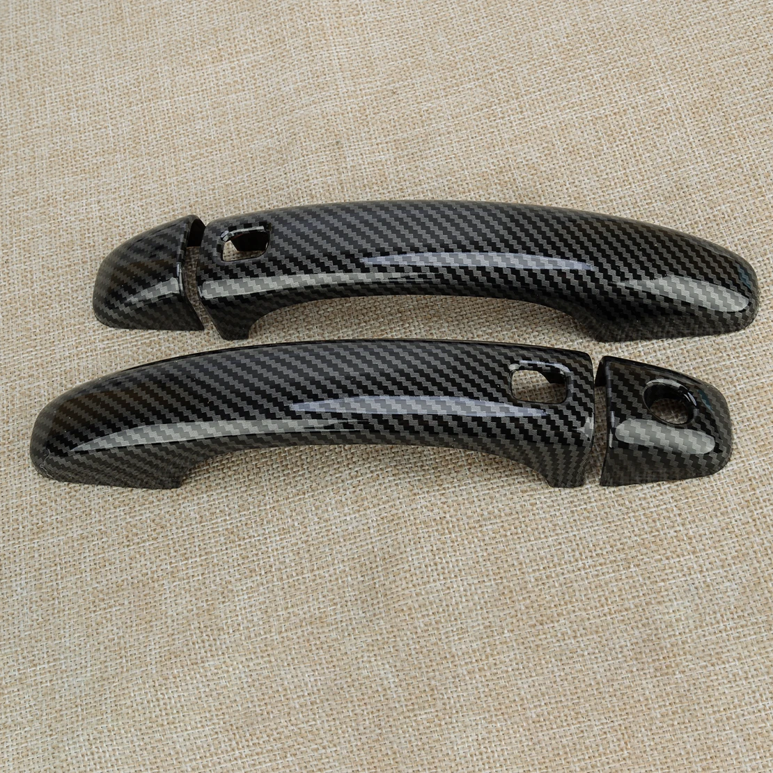 1 пара автомобильных левых и правых дверных ручек накладка Smart Hole из углеродного