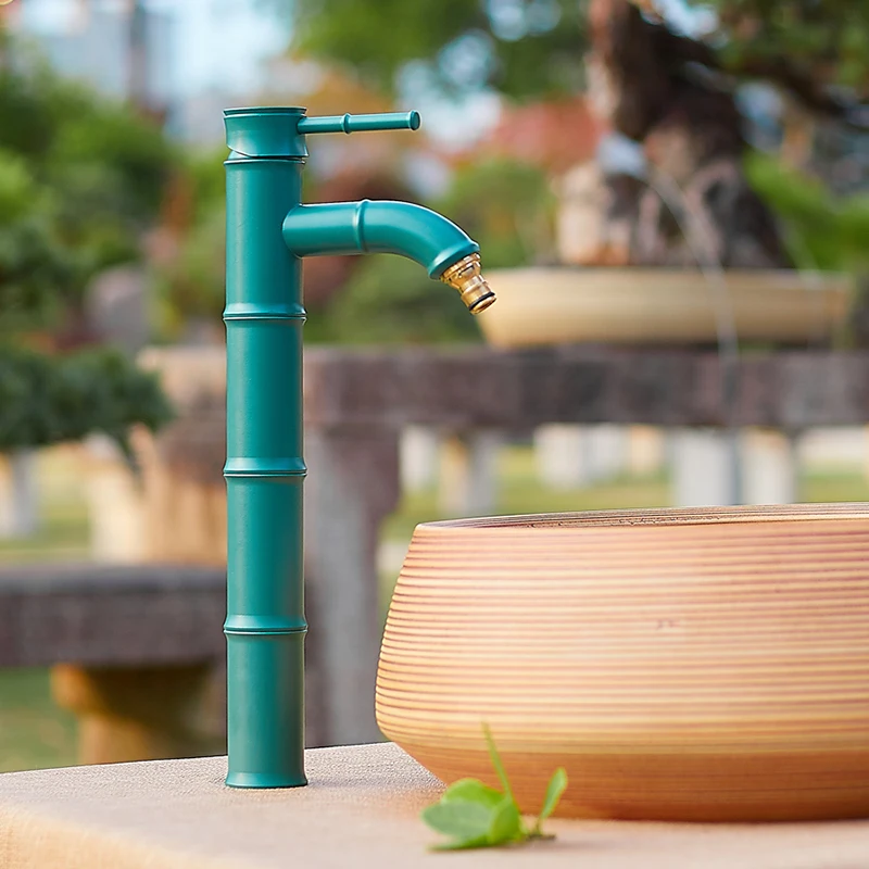 Уличный смеситель для двора сада с антифризованным камнем раковины под мрамор