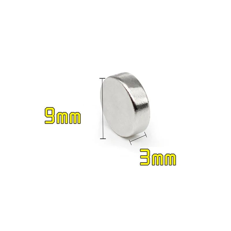 

10/20/50/100/200/300PCS 9*3mm Small Round Rare Earth Magnet 9x3mm Permanent Neodymium Magnet Strong N35 Disc Search Magnet 9x3