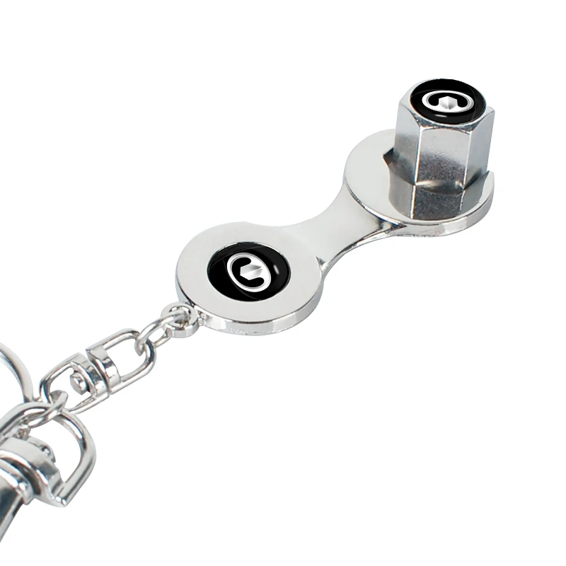 1 шт. колпачок клапана автомобильной шины с гаечным ключом брелок инструмент для