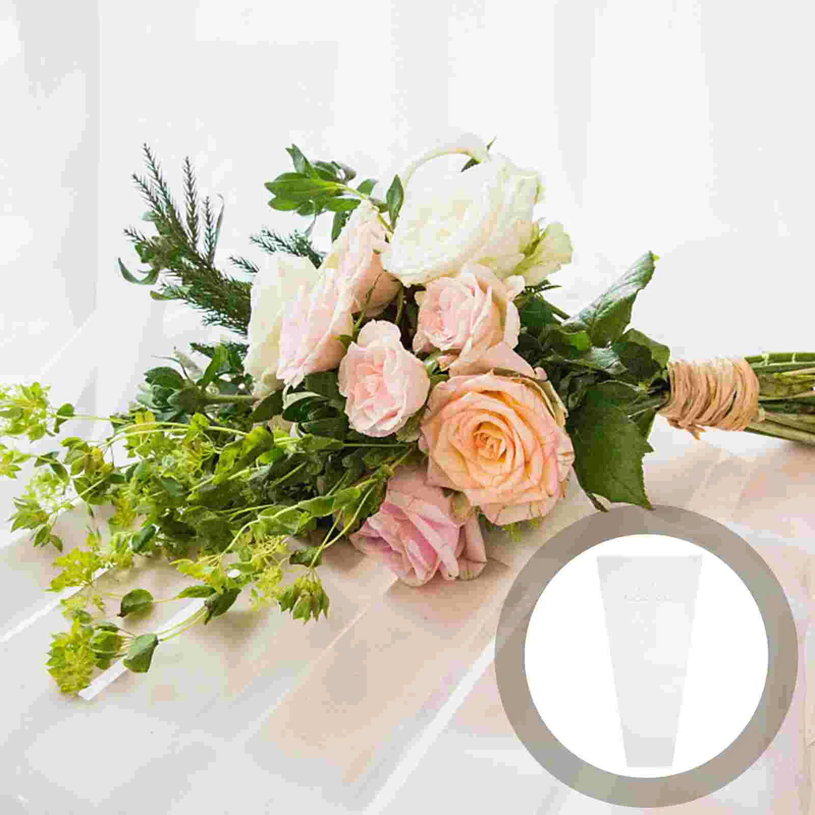 

Trapezoidal Flower Packaging Practical Gift Bags Convenient Packing Floral Bouquet Decorative Wrapping Shop Rose