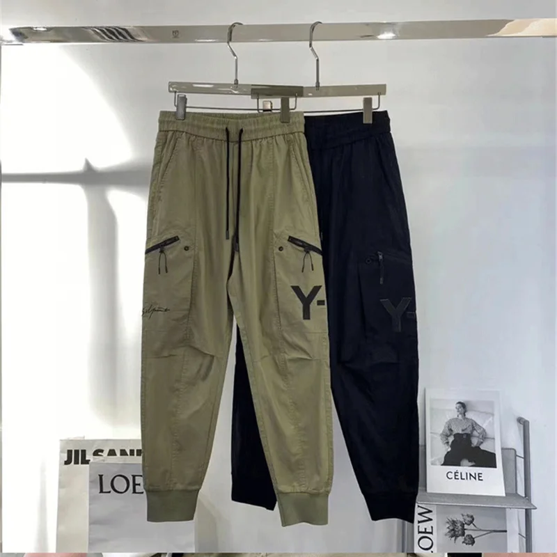 

Yohji Yamamoto 23SS Y3 New Pattern Casual Sports Multiple Pockets Printing Autograph Men's Overalls Pants