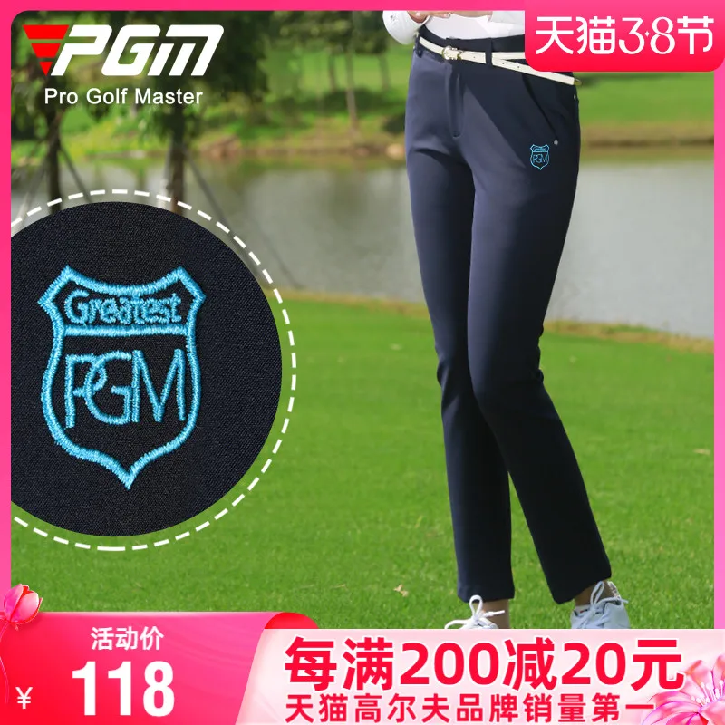 

Ladies Golf Pants Slim Elastic Embroidered Golf Pants