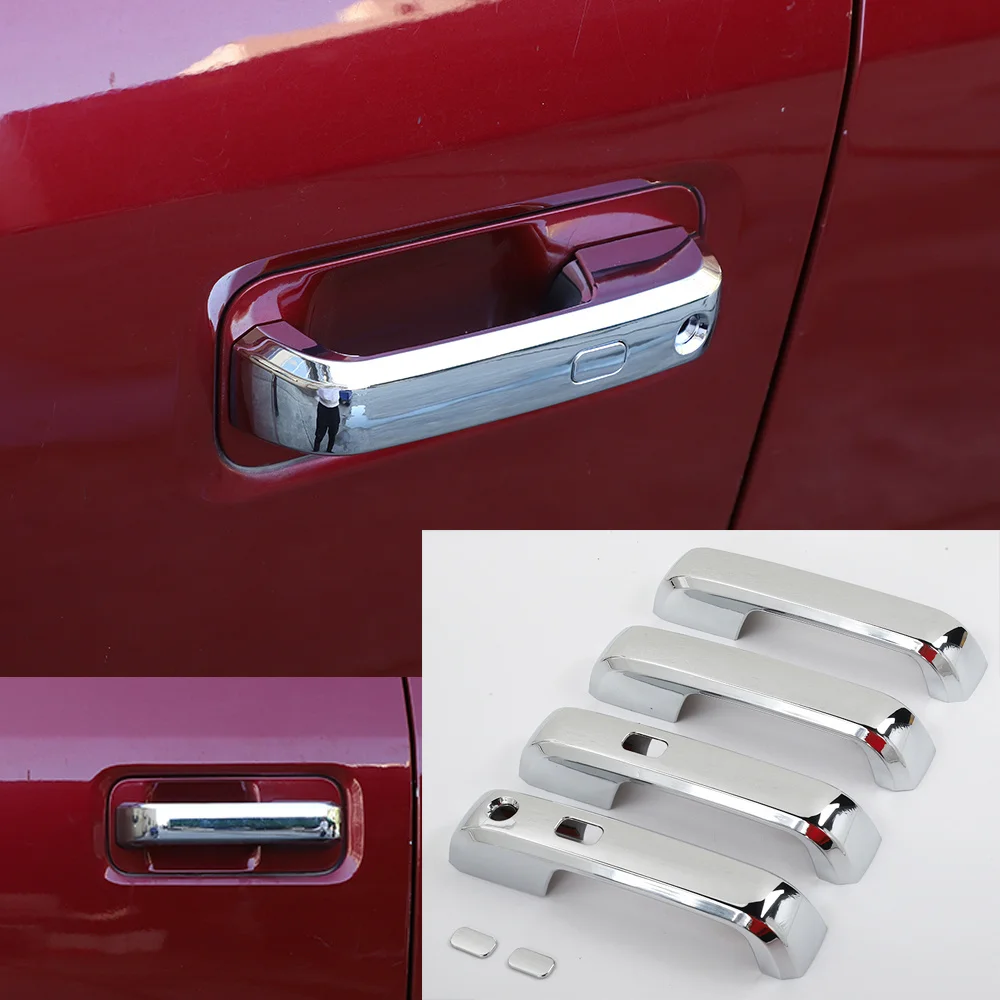 

ABS Fit for Ford F150 2015-2020 Smart Lock Side Door Handle Cover Decorative Trim 2-Door/4-Door Exterior Car Accessories