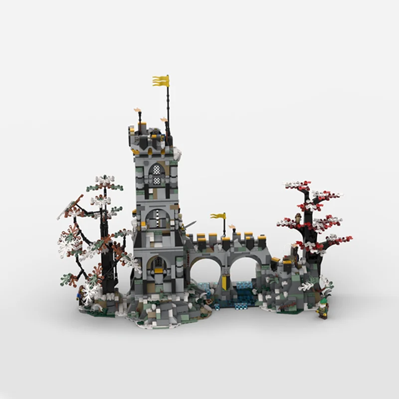2119 деталей MOC Замок, Сторожевая башня, Топор, Рыцарское потерянное королевство, Модель из строительных блоков, Рождественский подарок, Игрушки, Архитектура, Сборка, DIY 3D (art.: 3920dd06b114a) - 3920dd06b114a