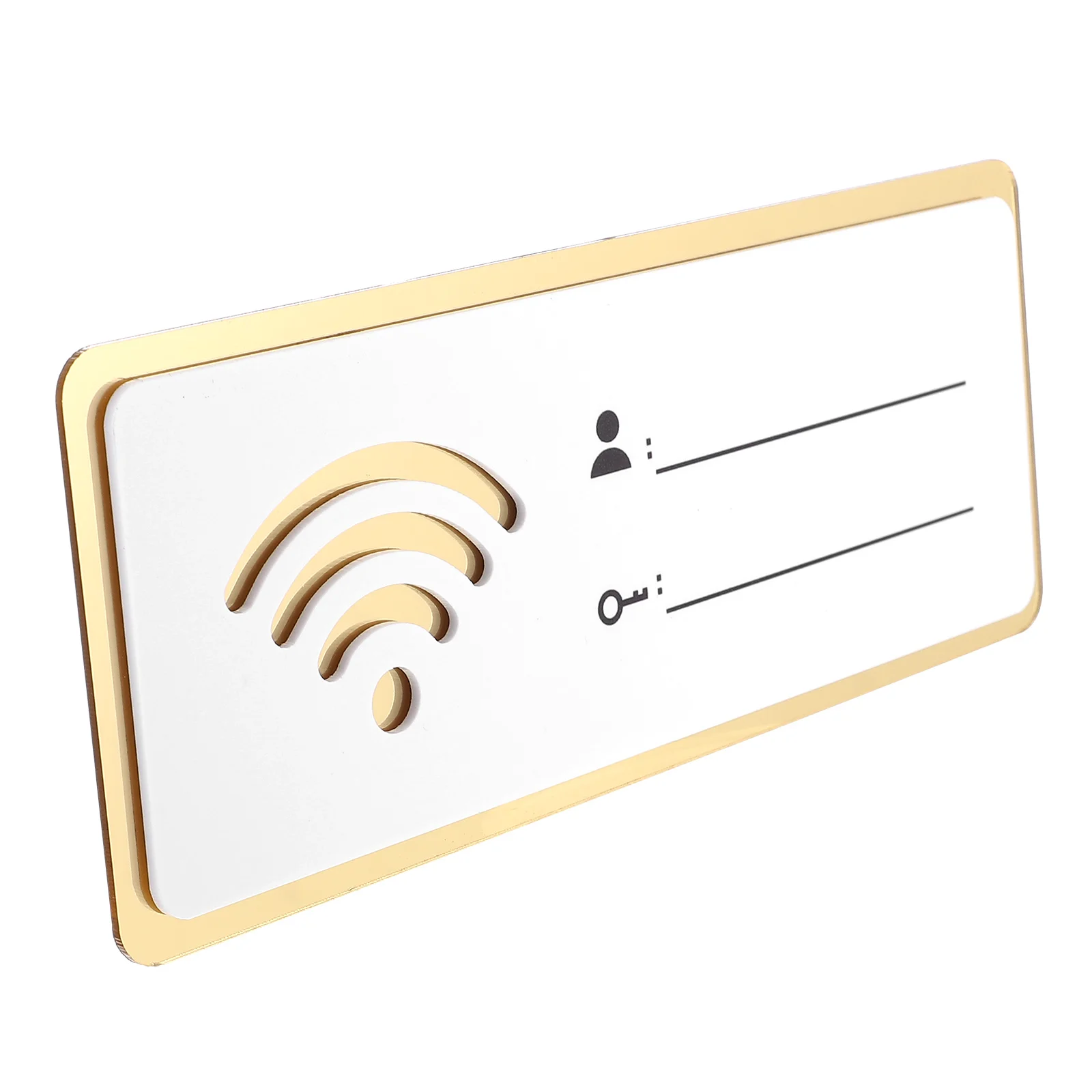 

Wifi Sign Acrylic Reminder Network Coverage Chalk Board Signs Wall Wooden Plaque Account Password Wireless
