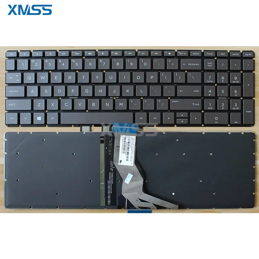 Новая клавиатура с американской подсветкой для HP Pavilion Power 15-CB 15T-CB 15-BS 15-BD BlackGray