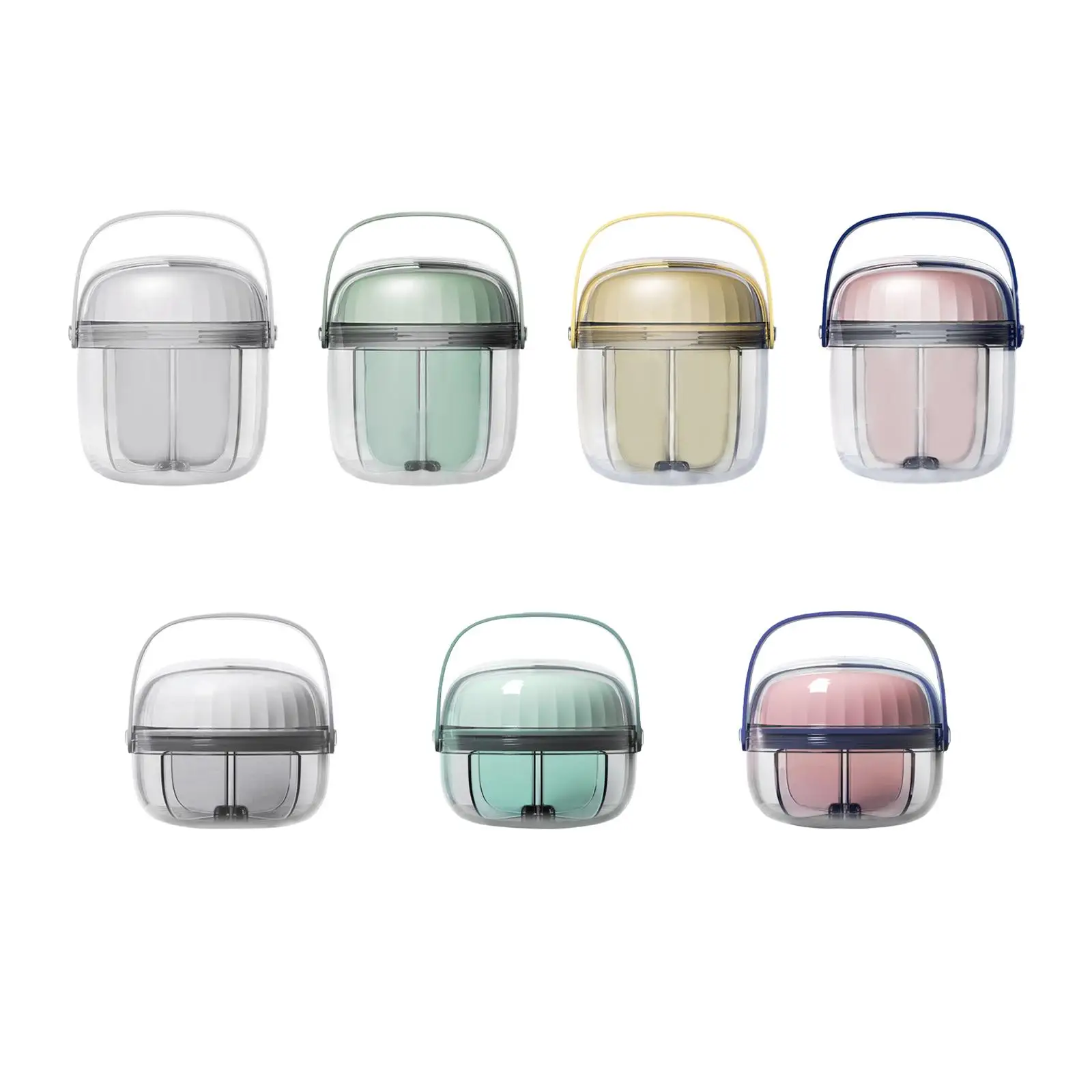 

Pill Box 4 Grids Pocket Double Seal Portable Purse Travel Waterproof Seal Pill Case Organizer Tablets Container for Daily Pill