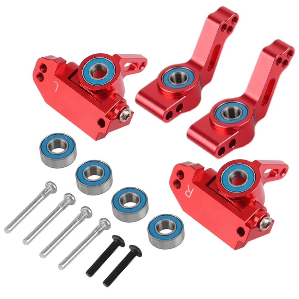 

Metal Front Caster Block Steering Blocks Rear Stub Axle Carriers Kit for 1/10 Traxxas 2WD Slash Stampede Rustler Parts,2