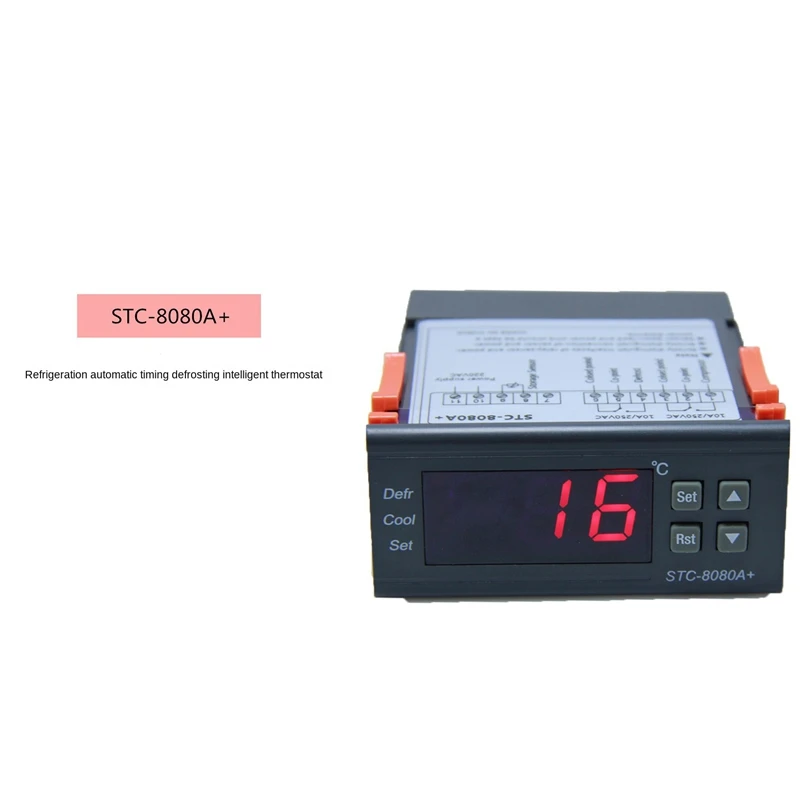 

STC-8080A+ Refrigeration Automatic Timing Defrosting Temperature Controller 24V For Refrigerator Freezer