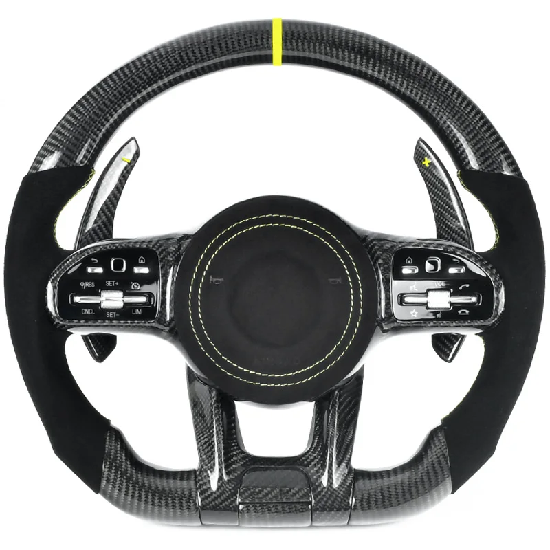 

Real Carbon Steering Wheel for Mercedes-Benz AMG G-Class G500 C63 W212 W205 W204 W213 CLA CLS GLC GLE GLK ML Upgrade 2010-2021