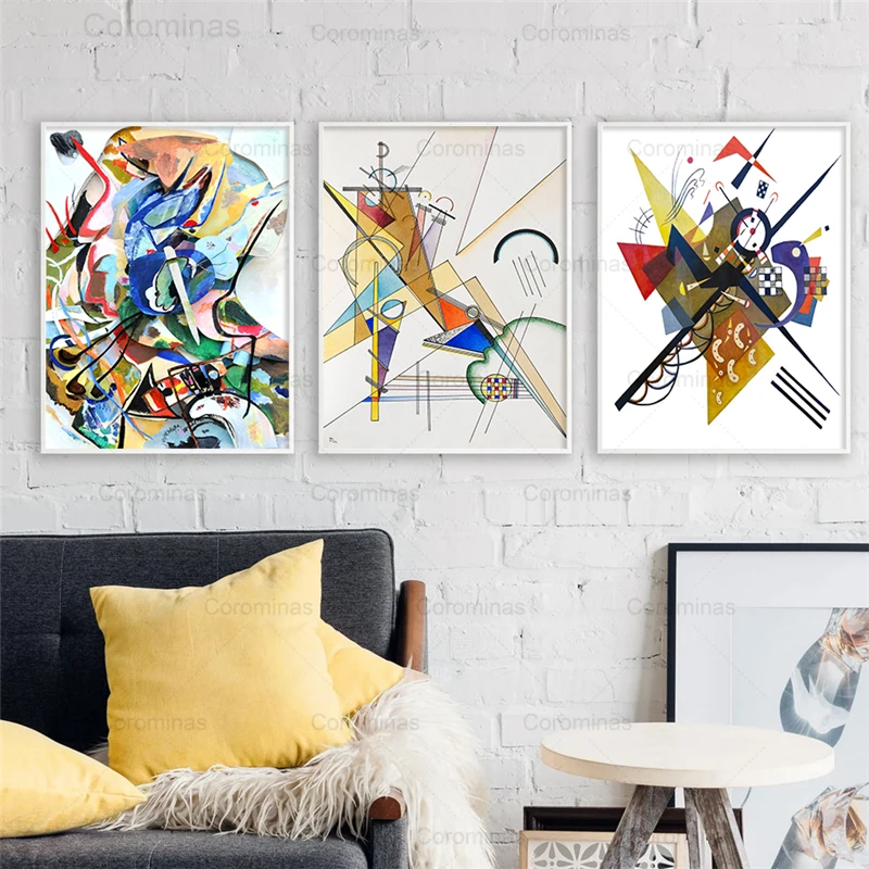 

Abstract Watercolor Poster Kandinsky Graphics Artwrok Canvas Paintings Modular Print Picture Wall Art Interior Home Decor Murals