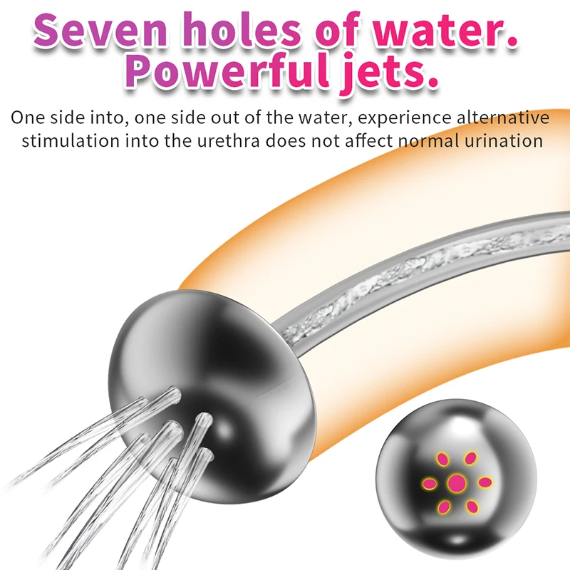 7-отверстия насадка для душа уретральный звучащий катетер расширитель полая