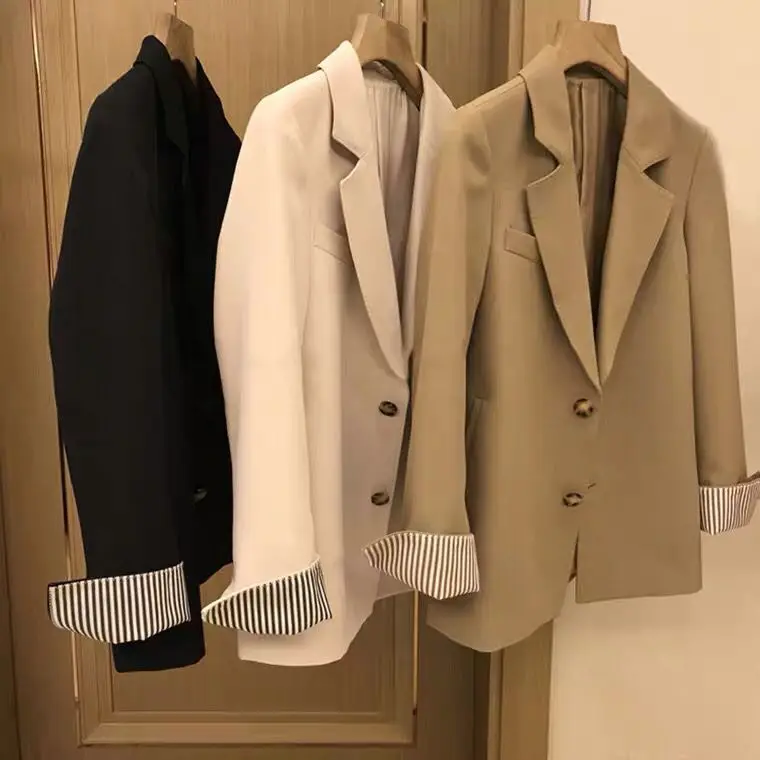 

Newest Clothing Leisure Long Sleeved Women Suits Casual Fashion Blazers Woman Tops Office Work Clothes Solid Color Spring Autumn