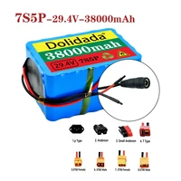 dolidada 7s5p 24v 38ah power battery pack 15a bms 500w 29 4v 38000mah for wheelchair motor electric 2a charger