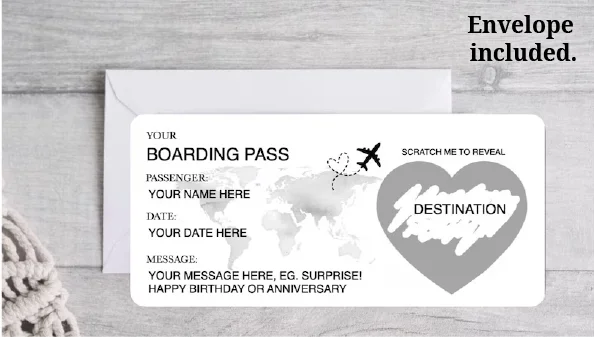 

Персонализированная скретч-карта путешествия