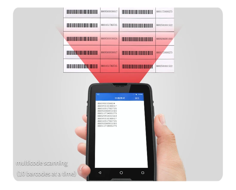 Дешевый IP65 прочный сканер штрих-кода PDA Android мобильный портативный промышленный
