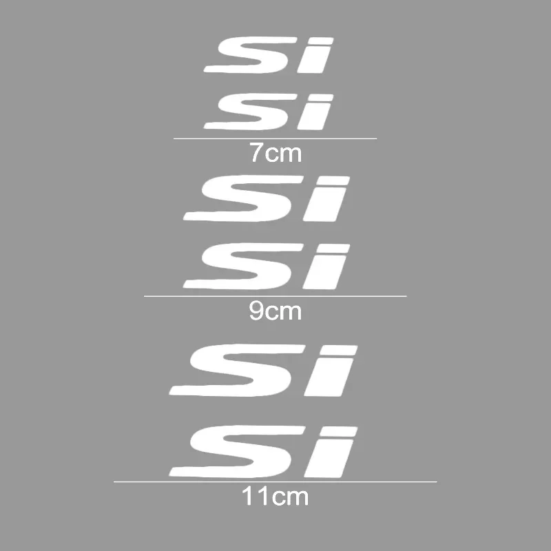 

6 шт., виниловые наклейки на тормозной суппорт автомобиля Honda SI