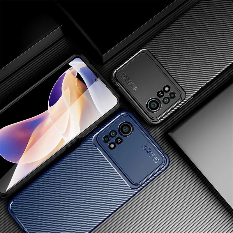 Luxury Business Case For Poco X4 Pro 5G Case For Xiaomi Poco X4 Pro Cover Soft TPU Protective Back Bumper For Poco X4 Pro