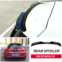 for vw scirocco r gts max rear spoiler car accessories abs extension cap wing rear trunk tail gloss black 2015 2016 2017 2018
