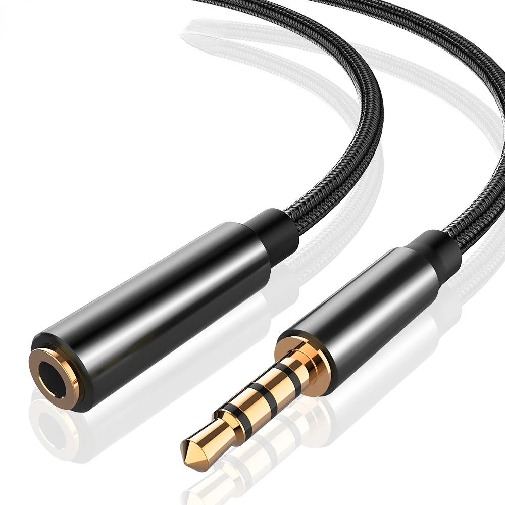 

3.5Mm Jack AUX Audio Kabel Ekstensi Pria Ke Wanita dengan Mikrofon Stereo 3.5 Kabel Ekstensi Audio Kompatibel untuk PC 1/2/3/5M