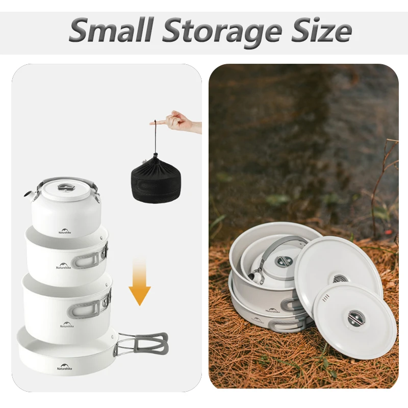 Керамический антипригарный набор посуды Naturehike