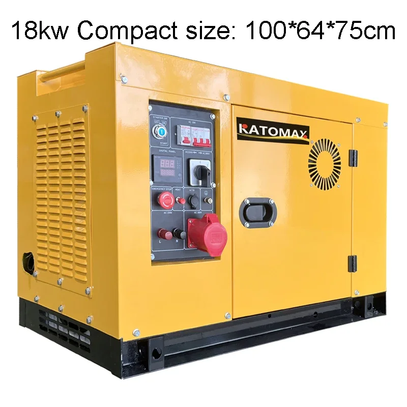 YUNYI 50/60 Гц 10 ква кВт бесшумный дизельный однофазный звукоизоляционный генератор