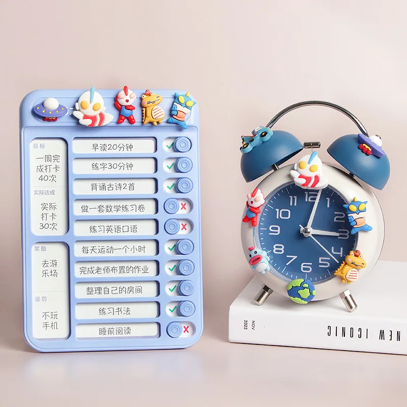 Student Alarm Big Volume Metal Ringing Bedside Led Night Light Boy And Girl Dormitory Mechanically Silent Wake Up