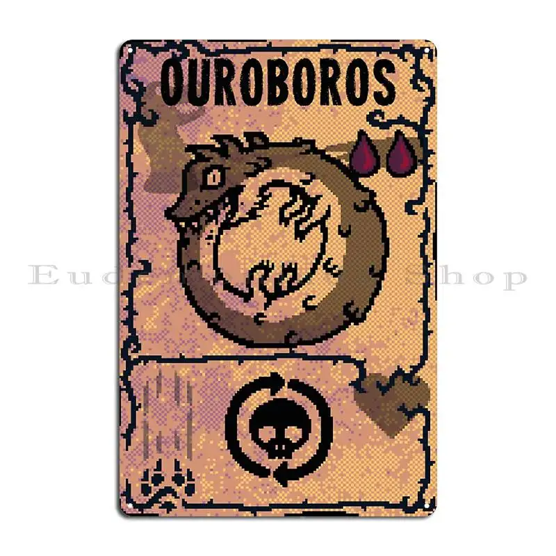 

Металлическая вывеска Inscryption Ouroboros