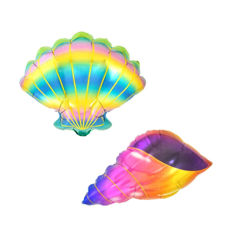 

2pcs Sea Snail Shells Balloons Helium Foil Ocean Mermaid Theme For Baby Shower Birthday Hawaii Summer Beach Party Suppliers
