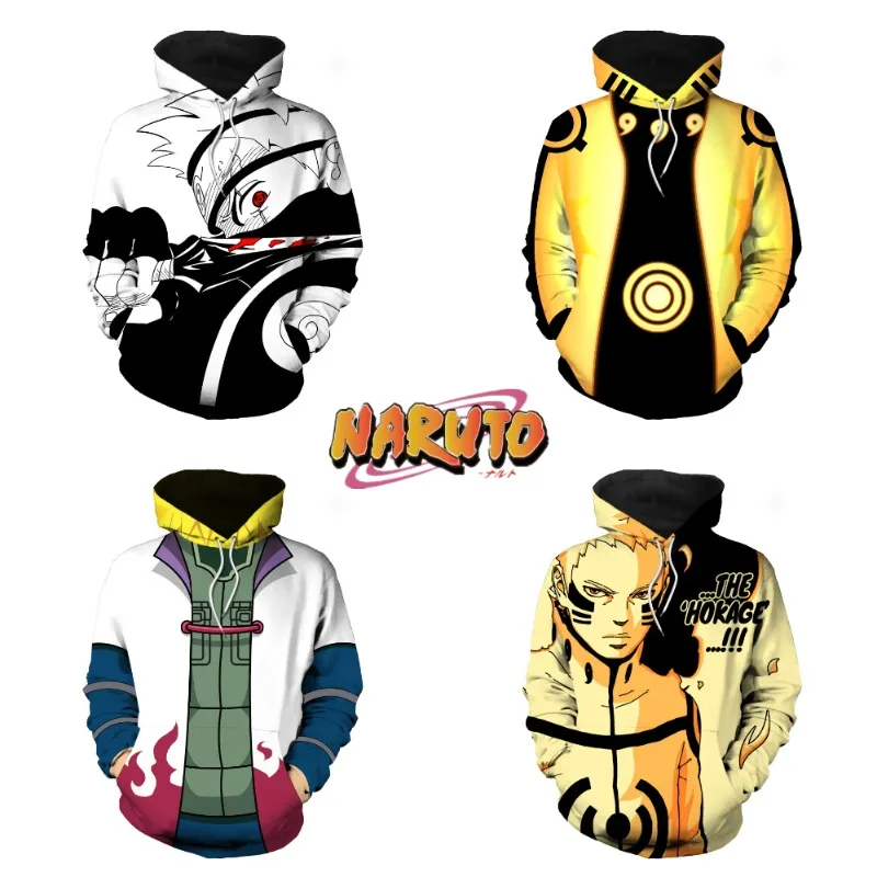 Толстовка для косплея Какаси хатакэ из аниме Наруто Модный свитшот с 3D принтом в