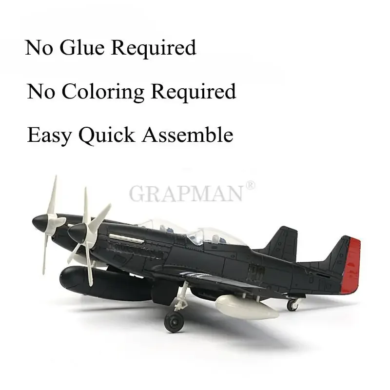 1/48 WWII США Twin Mustang Fighter 4D пластиковая Сборная модель военного самолета