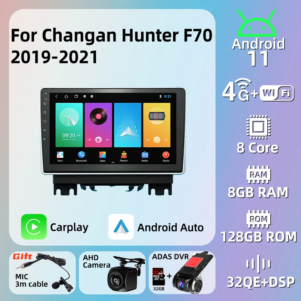 

2 Din Android Car Stereo Radio for Changan Hunter F70 2019-2021 Autoradio GPS Navigation 10.1" Car Multimedia Player Head Unit