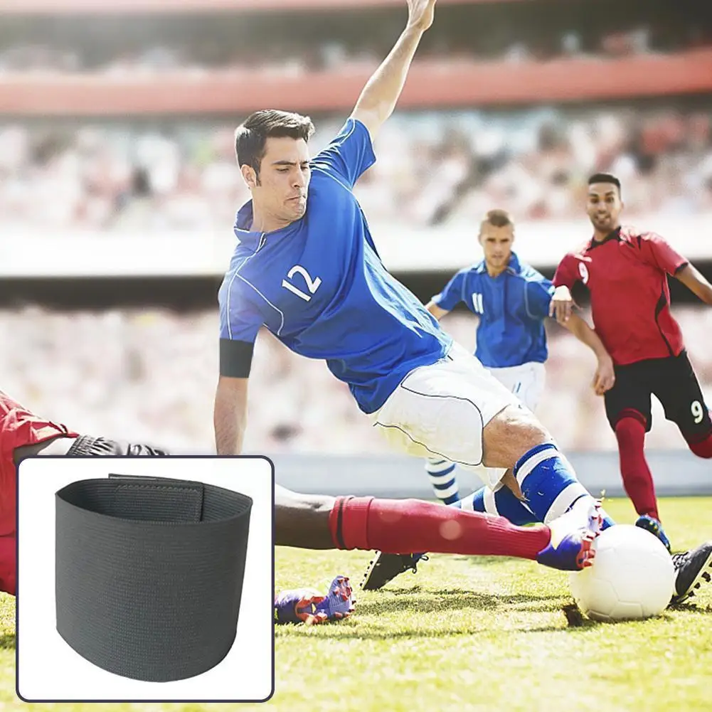 

Arm Band Leader Competition Football Captain Armband Armband Adjustable Activity Player Belts Mourning Soccer Armbands Capt U2e3