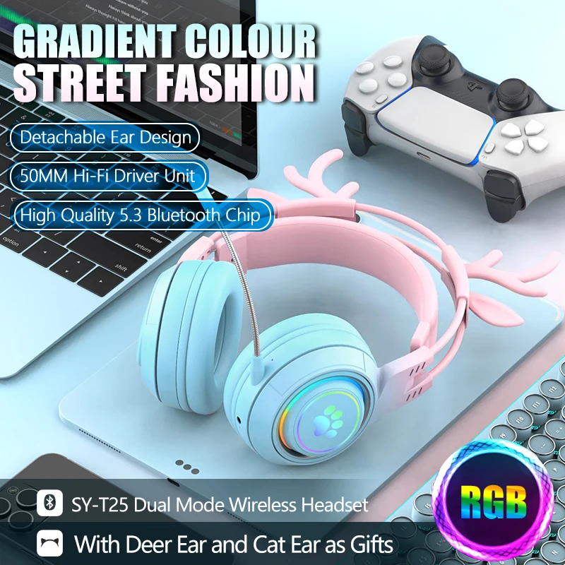 

Headset Dual Mode 5.3 Noise Reduction Earbud With Microphone Long Standby Smartphone Accessories Low Latency