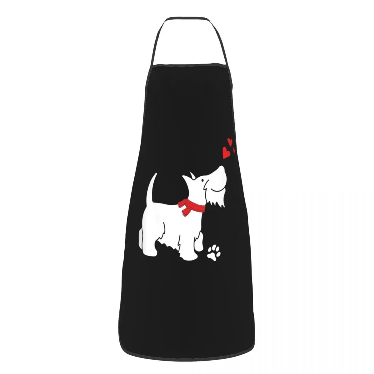 

Unisex Scottish Terrier Love Kitchen Chef Cooking Baking Apron Men Women Scottie Dog Tablier Cuisine for Gardening