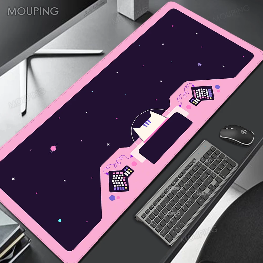 

Play Mat Space Mat Mousepad Company Cute Cat Black Mause Pad Pink Carpet Deskmat Mouse Pad Gamer Mechanical Keyboard Gaming Mat