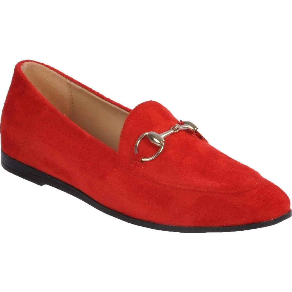 

Dorlie 155536 красная замшевая женская повседневная обувь