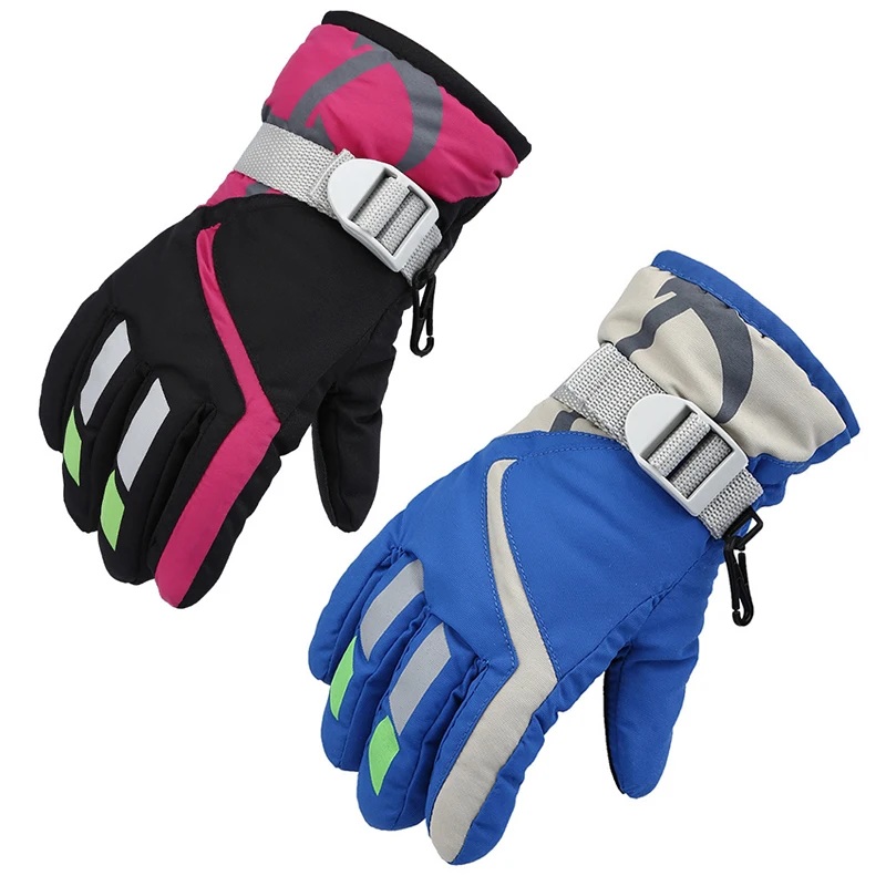 

Mountain Warm Kids Snow Gloves Winter Sports Girls Ski Mittens Outdoor Waterproof Boys Cycling Glove Heated Baby Children Mitten