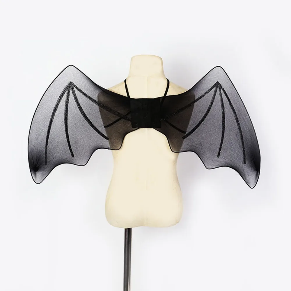 

Girls Childrens Party Cosplay Dress Props Black Bat Wings Halloween Bat Kids Fancy Dress