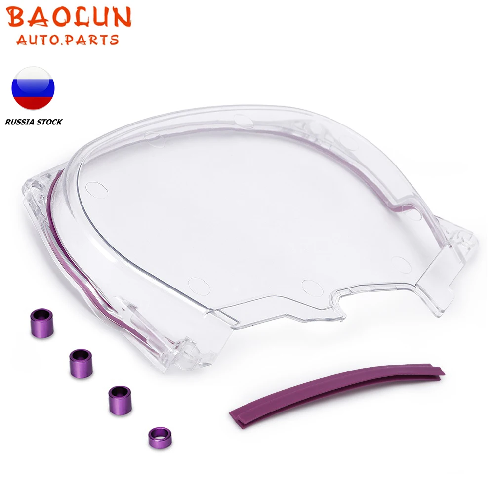 BAOLUN   Clear Gear Timing Belt  Pulley Cover For Mitsubishi Evolution Lancer EVO4-8 4G63