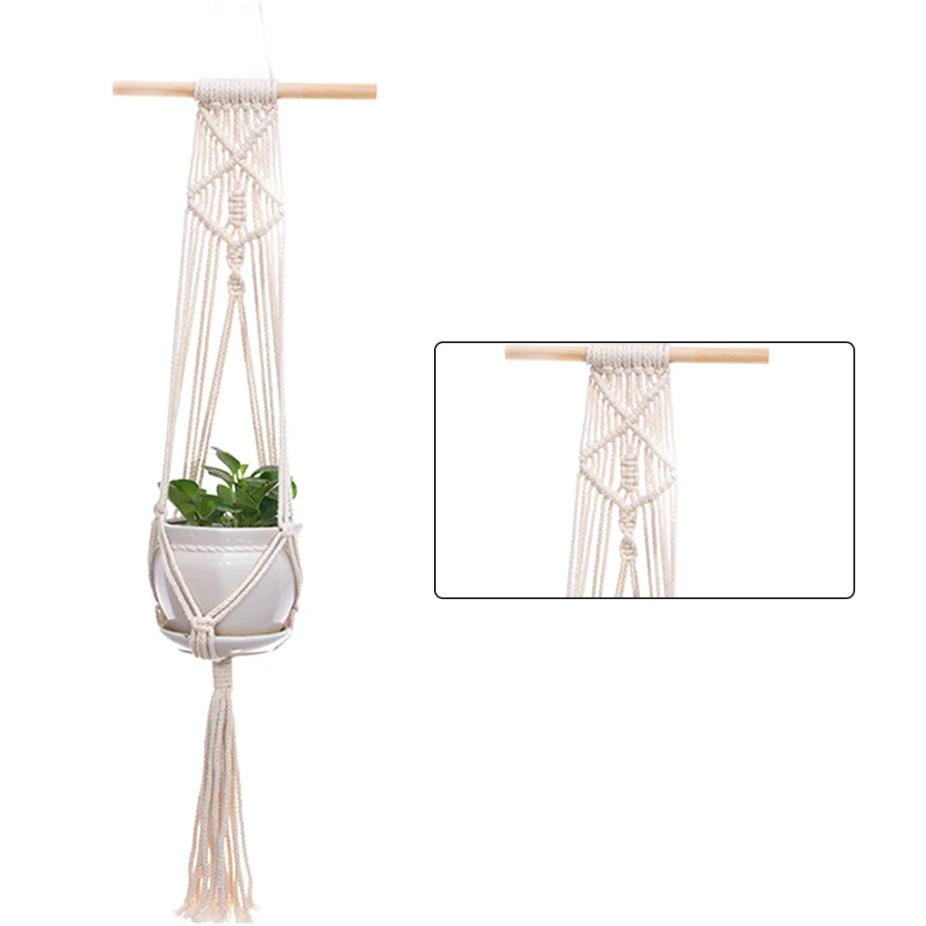 

100% Handmade Hanging Baskets Flowerpot Plant Holder Macrame Plant Hanger Indoor Wall Hanging Planter Plant Holder Basket