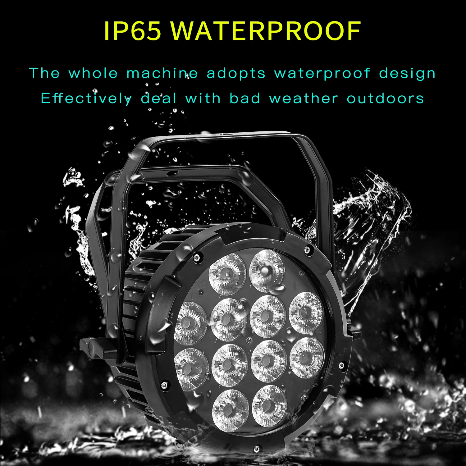 Фото IP65 Водонепроницаемый 12X18W 6in1 Батарея Светодиодный плоский Par Беспроводной DMX Пульт Дистанционного Управления Свет Для На Открытом Воздухе Домашняя Вечеринка Дискотека Свадебное Шоу №2