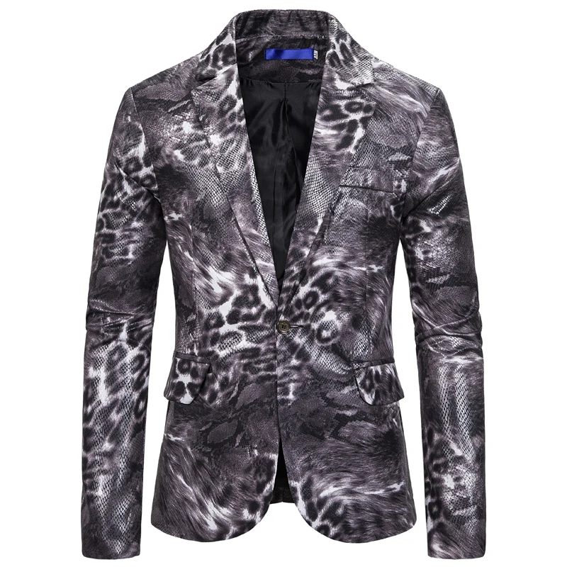 

Men's Suit 2021 New Men's Fashion Printing Suit Dress Costumes, Personalized Men's Casual Suits