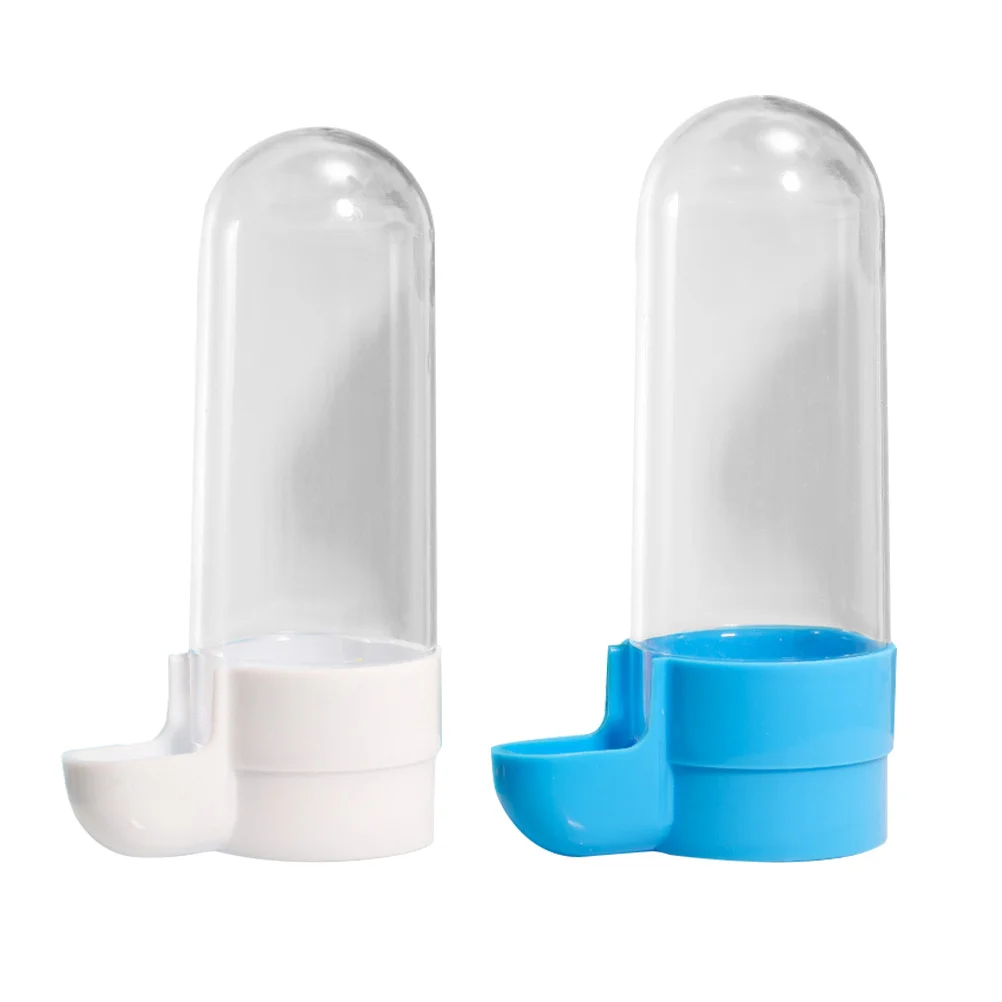 

2Pcs Parrot Feeder Bird Box Bird Cage Accessory Drink Bowl for Cage Home Bird