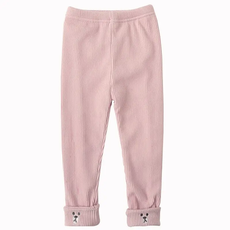 

Winter Warm Children Thicken Pants Cotton Kids Fleece Trousers for Baby Girls leggings